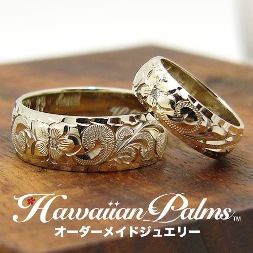 ソフトで可愛いイメージの４mm幅バレルのカットアウトペアリング