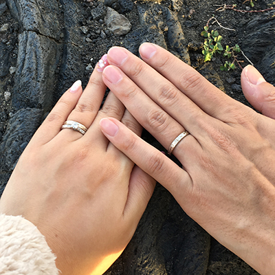 ハワイアンジュエリー 結婚指輪 マリッジリング